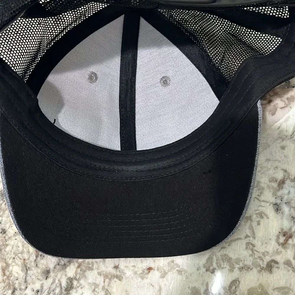 Arcadian Outfitters Patch Snapback Trucker Hat Gray OSFA Mesh Back